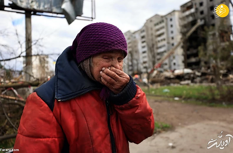 (تصاویر) داستان پیرزن اوکراینی و مرغهایش